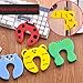 The Wolf Moon® Children Safety No Finger Pinch Foam Door Stopper. Colorful Cartoon Animal Cushion - Ramdom Bundled Baby Child Kid Cushiony Finger Hand Safety, Curve Shaped Door Stop Guard 5 PCS Set