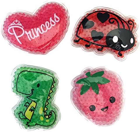 Kids Reusable Cold Packs - Pack of 4