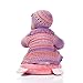 Nicery Reborn Baby Doll Soft Simulation Silicone Vinyl 18inch 45cm Lifelike Boy Girl Toy Red Pillow Eyes Open