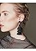 Me&Hz Black Tassel Earrings for Women Dangling Layered Fringe Long Tassel Dangle Earrings for Women Bohemian Boho Statement Vintage Big Black and Gold Earring Jewelry