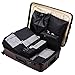 TripDock Various Packing Cubes 6 Set Lightweight Travel Luggage Organizers (1Black(1Large+1Medium+1Small+1Slim+1 Shoes bag+1Laundry bag))
