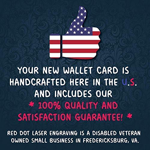 Personalized Wallet Card - The Perfect Anniversary Gifts for Men and Woman, Engraved Wallet Inserts, Metal Wallet Card, Mini Love Note, Deployment Gift, Boyfriend, Husband Gifts from Wife