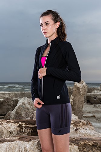 Kurve Sport Women's Lightweight Active Performance Track Jacket (Large, Volt)