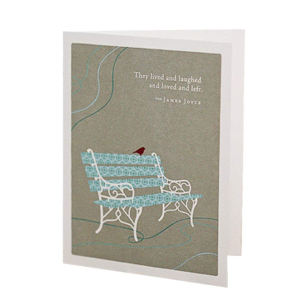 Positively Green Sympathy Card - They lived and laughed and loved and left.