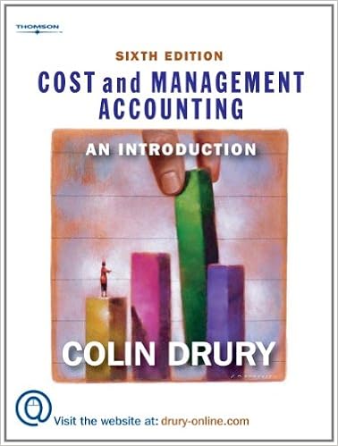 Cost And Management Accounting An Introduction Drury Colin 9781844803491 Amazon Com Books