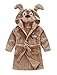 DQdq Little Girl's Hooded Sleepwear Little Boy's Bathrobe Toddler Kids Robe