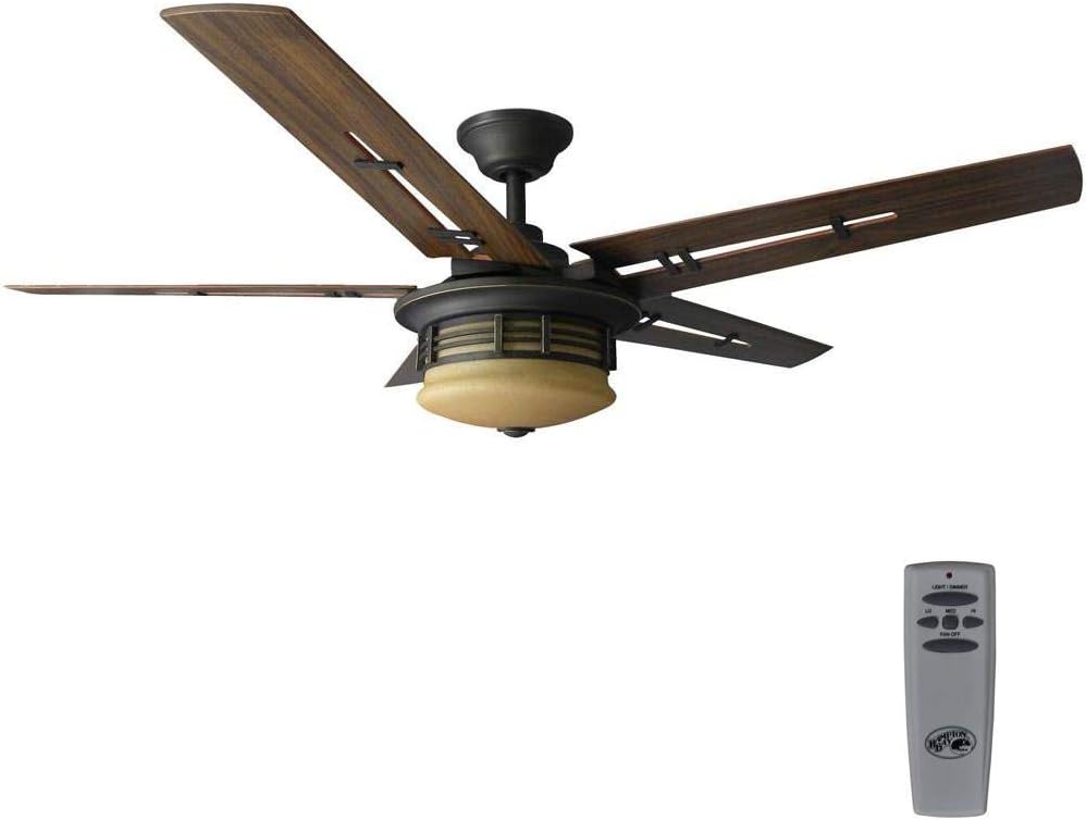 Pendleton 52 In Led Indoor Oil Rubbed Bronze Ceiling Fan With