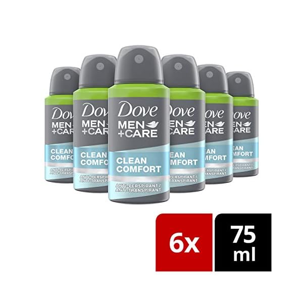 Dove-MenCare-Clean-Comfort-perfect-for-Travel-Compressed-Anti-perspirant-Deodorant-48h-Sweat-Odour-Protection-Deodorant-Spray-75-ml-Multipack Dove Men+Care Clean Comfort perfect for Travel Compressed Anti-perspirant Deodorant 48h Sweat & Odour Protection…