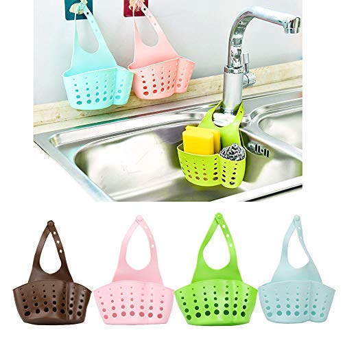 image for MOVEmen Portable Home Kitchen Hanging Drain Bag Basket Bath Storage To