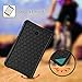 Fintie Silicone Case for Samsung Galaxy Tab A 8.0 2018 Model SM-T387, [Honey Comb Series] [Kids Friendly] Light Weight Shock Proof Protective Cover, Black