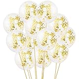 Gold Confetti Balloons - Large 18