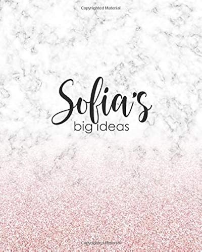 Download Sofia's Big Ideas: Personalized Notebook - 8x10 Lined Women's Journal PDF