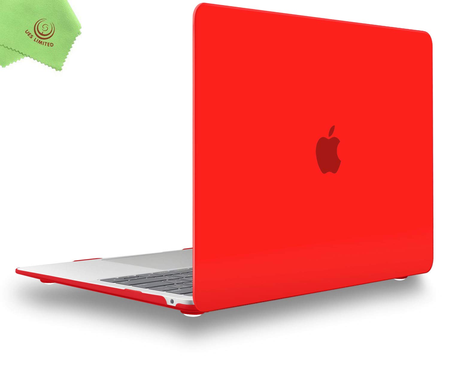 UESWILL Compatible with MacBook Air 13 inch Case 2021 2020 2019 2018 Model A2337 (M1) A2179 A1932, with Retina Display Touch ID, Matte Protective Hard Shell Case Cover, Red