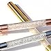 Gel Pens, Bling Crystal Pen Gel Ink Rollerball Pens Black Ink Rose Gold/Silver/Gold Pen with 3 Extra Refills for Office School Supplies