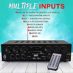 Pyle Wireless Bluetooth Karaoke-6 Channel 750 Watt