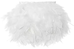 AWAYTR 5 Yards Turkey Feather Trim - 4~6in Width Natural Fluffy Feather Trim Fringe for DIY Dress Crafts Costumes Decoration 