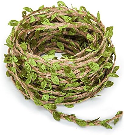 HOMEJIA 10M Artificial Plants Green Leaves Rattan Cane DIY Garland Accessory Garland Home Wall Wedding Party Christmas Decoration