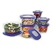 Rubbermaid Premier Food Storage Containers, 16-Piece Set, Purple