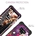 BENTOBEN Case for Samsung Note 9, 3 in 1 Hybrid Hard PC Soft Rubber Heavy Duty Rugged Bumper Shockproof Antislip Three Layers Full Body Protective Phone Cover for Galaxy Note 9, Purple Flower