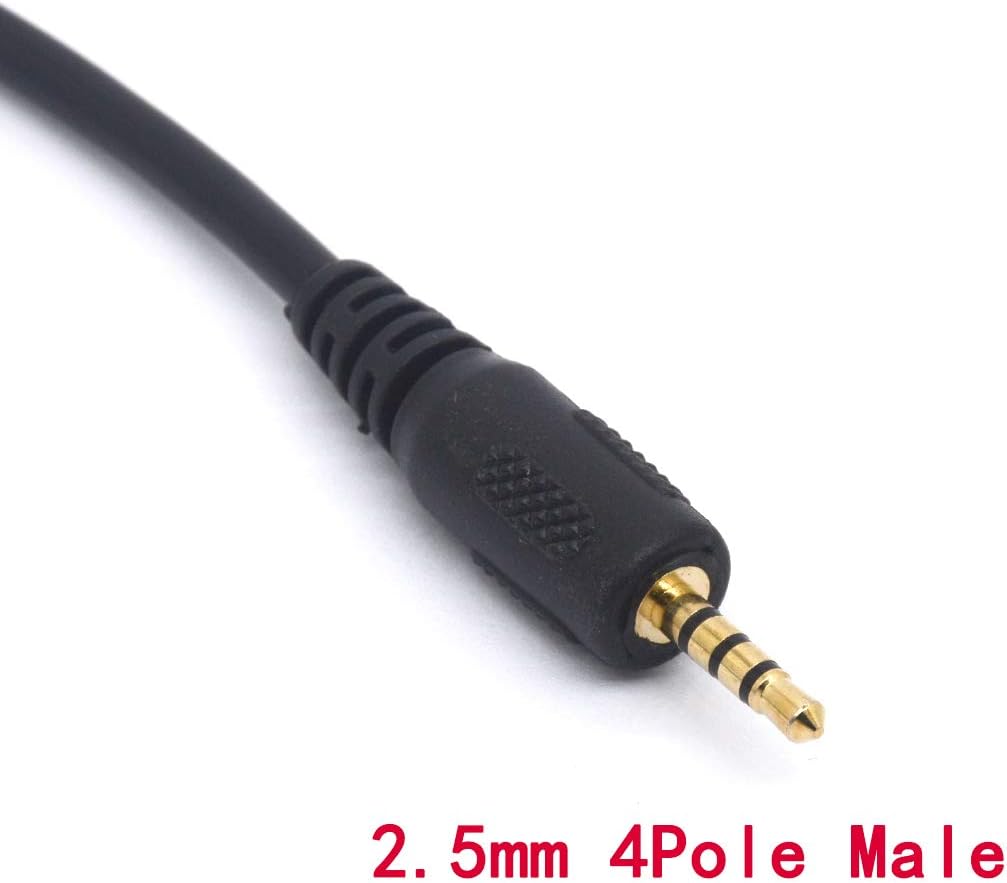 HUHANGGod 2.5mm Male to 3.5mm Female Cable Headphone Audio Converter 4 Poles Stereo Adapter 20cm (2.5mm Male To 3.5mm Female) - Image 5