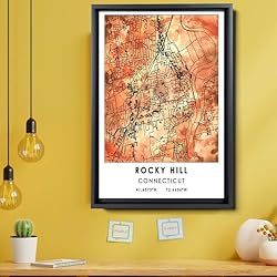 Rocky Hill Map Poster, Connecticut Map Art