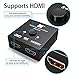 HDMI 2.0 Switch 2 Ports HDMI Bi-diectional Switch Splitter 2×1 or 1×2 Pass Through UHD 4Kx2K@60Hz Full HD 1080p, 3D,Supports Xbox 360, Xbox One, PS3, PS4,HDTV, Blu-Ray DVD