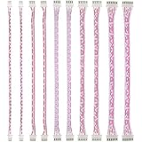XLX 10PCS 2/3/4/5/6 Pin Cable with Double-end 2.54mm Pitch Cable Plug 30cm(Pink and White) Compatible with JST XH