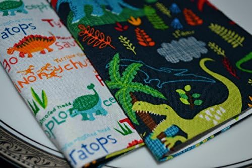 Dinosaur Fun Reversible Cloth Napkins/Set of 4
