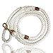 Rope Dog Leash- Rope Leash- Dog Rope Leash- Rope Leashes for Dogs- Heavy Duty Dog Leash- Dog Leashes for Medium Dogs Large Dogs- White Dog Wedding Leash- 5 ft- Durable Cotton and Comfortable