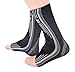 Doc Miller Premium Ankle Brace Compression Support Sleeve Socks for Swollen Foot Plantar Fasciitis Achilles Tendonitis, Use as Injury Support Recovery Eases Pain Swelling 1 Pair