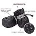 ROTANET Dog Shoes Pet Boots 4PCS Indoor Outdoor Adjustable Fastening Straps Drawstring Anti-Slip Rubber Sole Nonslip Reflective Breathable Washable Lightweight Protective Winter Small S Black