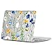 MacBook Old Non Retina Pro 13 Case, GMYLE Plastic Hard Case Cover Clear Glossy for Old MacBook Pro 13 inch with CD-ROM (Model: A1278) [2009-2014 Release] - See Through Floral Pattern