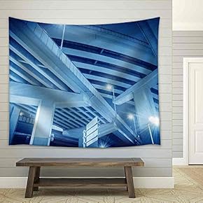 High Way Bridge - Fabric Wall Tapestry Home Decor - 51x60 inches