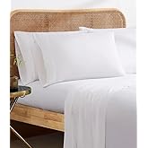 Oeko-Tex Layered Essentials 100% Rayon from Bamboo 6-Piece Queen Sheet Set -White
