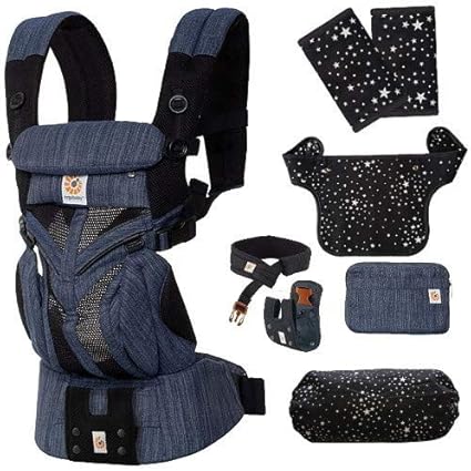 Amazon エルゴベビー Omni360 オムニ360クールエア インディゴウィーブ 抱っこひも 正規代理店2年保証 ウエストベルト よだれパッド ママ ベビー両用カバー 収納カバーii付 Ergo Baby 抱っこひも スリング小物 ベビー マタニティ 通販