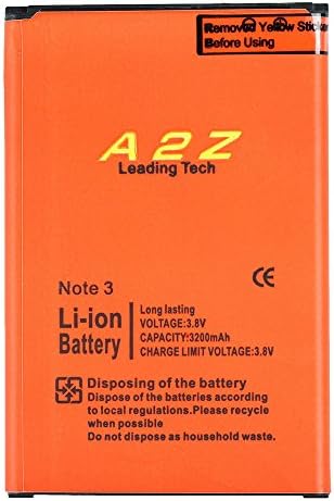 A2ZTech-Standard Battery for Samsung Galaxy Note 3 [3200mAh] Li-ion Battery for Galaxy Note III (For the: N9000, N9005, N900V, N900T, N900A, N900P) (Galaxy Note 3)