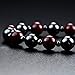 Fashion Magnetic Hematite Therapy Necklace for Men and Women, Black Red Bead Healing Necklace Gifts for Wedding Birthday Christmas Parents Back to School