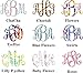 Monogram decal - perfect gift for anyone - Fire and Ice cups - Yeti, Rtic, SIC, car decal