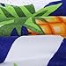 Large Round Picnic Mat Beach Towel Blanket with Tassels Ultra Soft Super Water Absorbent Multi-Purpose Towel 59 inch across Multifunctional Purposes Blanket, Wash machine easy wash (20 Pineapple)