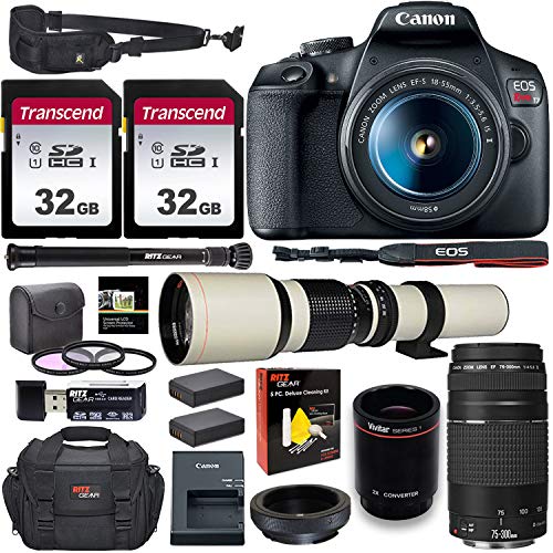 Canon EOS Rebel T7 DSLR Camera Double Zoom Kit (Successor to EOS Rebel