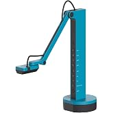 IPEVO VZ-X Wireless 8MP Document Camera, 3 Modes of Connectivity &mdash; Wi-Fi, HDMI, and USB, Compatible with Web Conferencing Software, Works Wirelessly with iOS, tvOS, and Android,Black, Blue