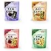 Onetang Mini Crunchy Nuts Bars Blend Clusters (Black Sesame Seeds, Pumpkin Seeds, Rose, Peanut) Gluten Free Low Sugar 4 Bags, total 21.16 Oz