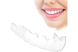 gorm Fake Teeth, 4PCS Temporary Fake Teeth for Women and Men, Snap on Veneers False Teeth, Dentures for Women, Swift Smile Snap on Teeth Snap-on Smile (Fake Teeth A)