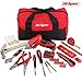 Hi-Spec 160 Piece DIY & Repair Tool Set Kit Bag with 4.8V Dual Position Cordless Power Screwdriver with Precision Screw Insert Bit Set, Box Cutter Knife, Hammer, Wrench, Tape, Pliers & Wall Fixtures