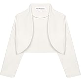 BOLEROSE Girls 3/4 Sleeve Childrens Kids Bolero