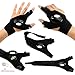 Oct17 LED Flashlight Cycling Gloves, 2 LED Flashlight Torch Magic Strap Glove, for Repairing and Working, Outdoor Activities, Rescue, Sporting, Fishing, Camping, Hiking, Handy Mechanic Tool