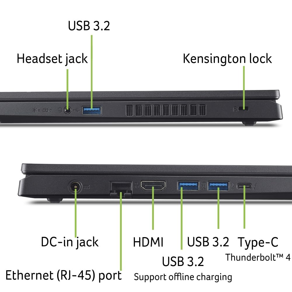 acer Nitro V15 (ANV15-52-714T) Gaming Laptop | FHD IPS 165Hz Display | Intel Core i7-13620H | 16GB RAM | 512GB SSD | NVIDIA GeForce RTX 5050 | Windows 11 | QWERTZ Keyboard 5