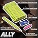 ALLY Tools 24 PC Neon Green Carpenter Pencil Kit with Printed Metric/Inch Ruler INCLUDES Sharpener and Pink Eraser Ideal For Precision Marking on Wood, Stone, and Concrete