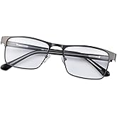 MIRYEA Photochromic Blue Light Blocking Glasses UV400 Sunglasses Anti Eyestrain Computer Gaming Blue Light Screen Blocker Eyeglasses Clear to Gray Lens Anti Glare Eye Protection Eyewear for Men Women