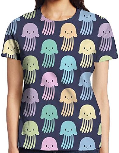 Scorpio Jellyfish Medusa Tanks Short Sleeve T-Shirt Humor Plus Size For Ladies Golf